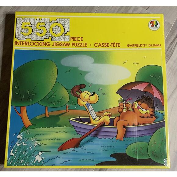 Garfield’s Dilemma VINTAGE (1978) GARFIELD & ODIE PUZZLE 550 PIECES New Sealed